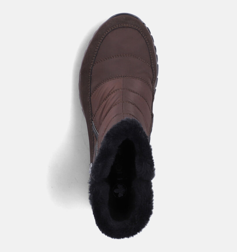 Rieker Donkerbruine Snowboots RiekerTEX voor dames (379951) - geschikt voor steunzolen