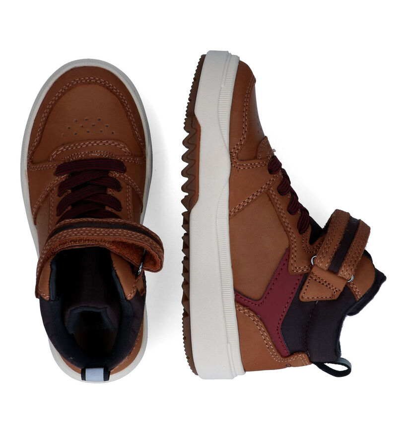 Geox Bunshee Cognac Hoge Schoenen voor jongens (313619) - geschikt voor steunzolen