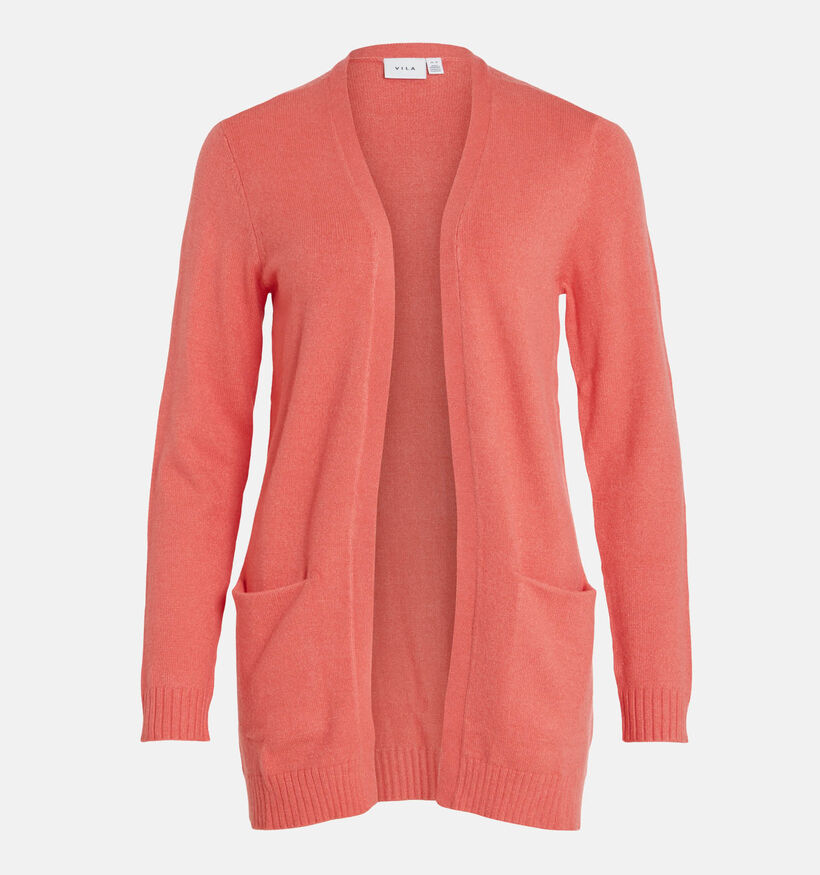 Vila Ril Cardigan tricoté en Orange pour femmes (351768)