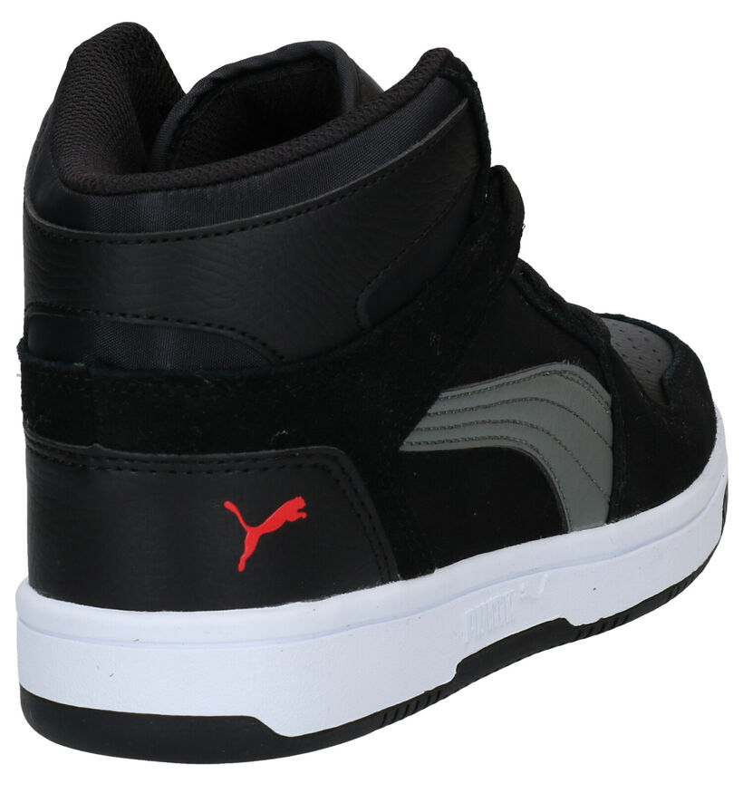 Puma Rebound Layup Baskets en Noir en cuir (283055)