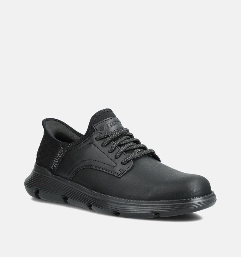 Skechers Garza Gervin Chaussures plates en Noir pour hommes (360860) - pour semelles orthopédiques