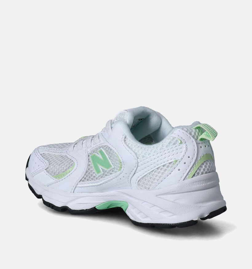 New Balance 530 Baskets en Blanc pour filles, garçons (350296) - pour semelles orthopédiques