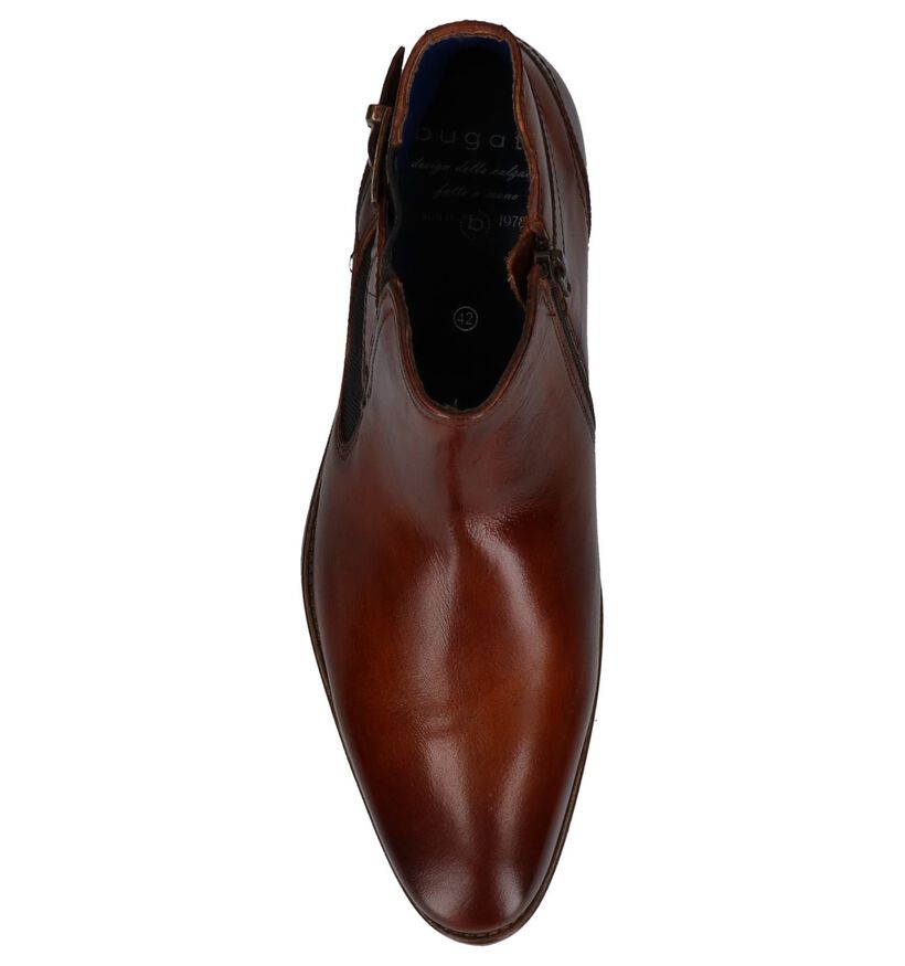 Bugatti Chaussures hautes en Cognac en cuir (223732)