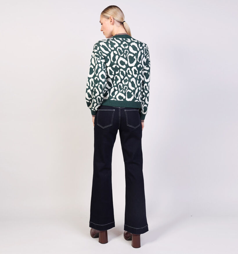 Vila Tip Jacquard Groene Trui Vila Tip Jacquard Groene Trui voor dames (364100)