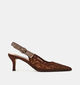 Steve Madden Ensemble Donkerbruine Slingback Heels voor dames (378172)