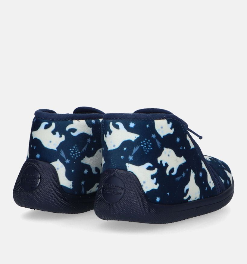 Milo & Mila Pantoufles pour bébé en Bleu foncé pour filles, garçons (332291)