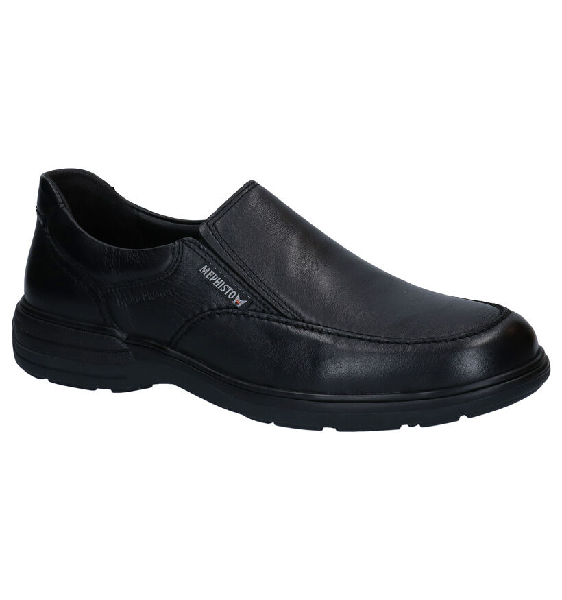 Mephisto Davy Riko Chaussures sans lacets en Noir en cuir (298248)