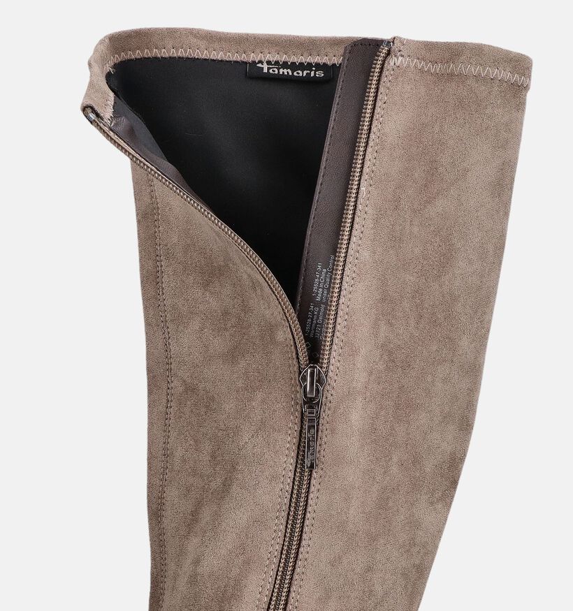 Tamaris Taupe Lange Laarzen voor dames (378957)