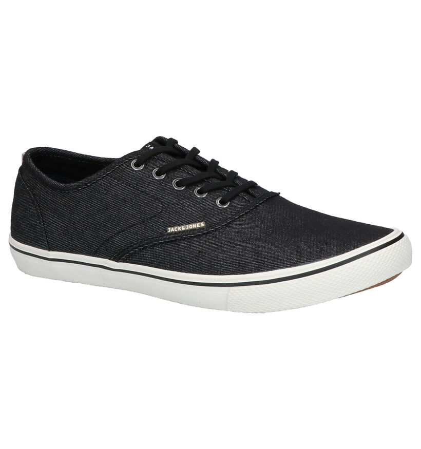 Jack & Jones Heath Zwarte Veterschoenen in stof (264322)