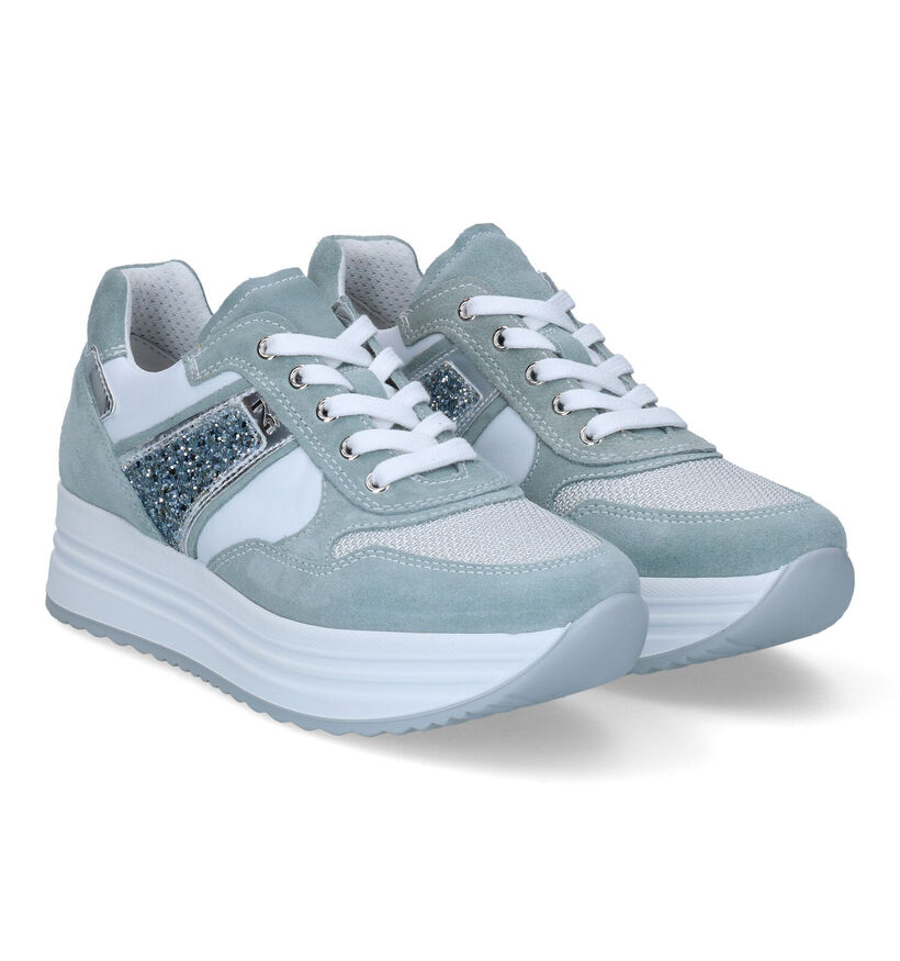 NeroGiardini Groene Sneakers voor dames (307499) - geschikt voor steunzolen