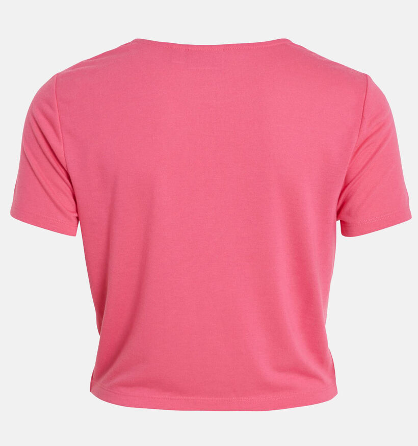 Vila Mooney T-shirt cropped en Rose pour femmes (333798)