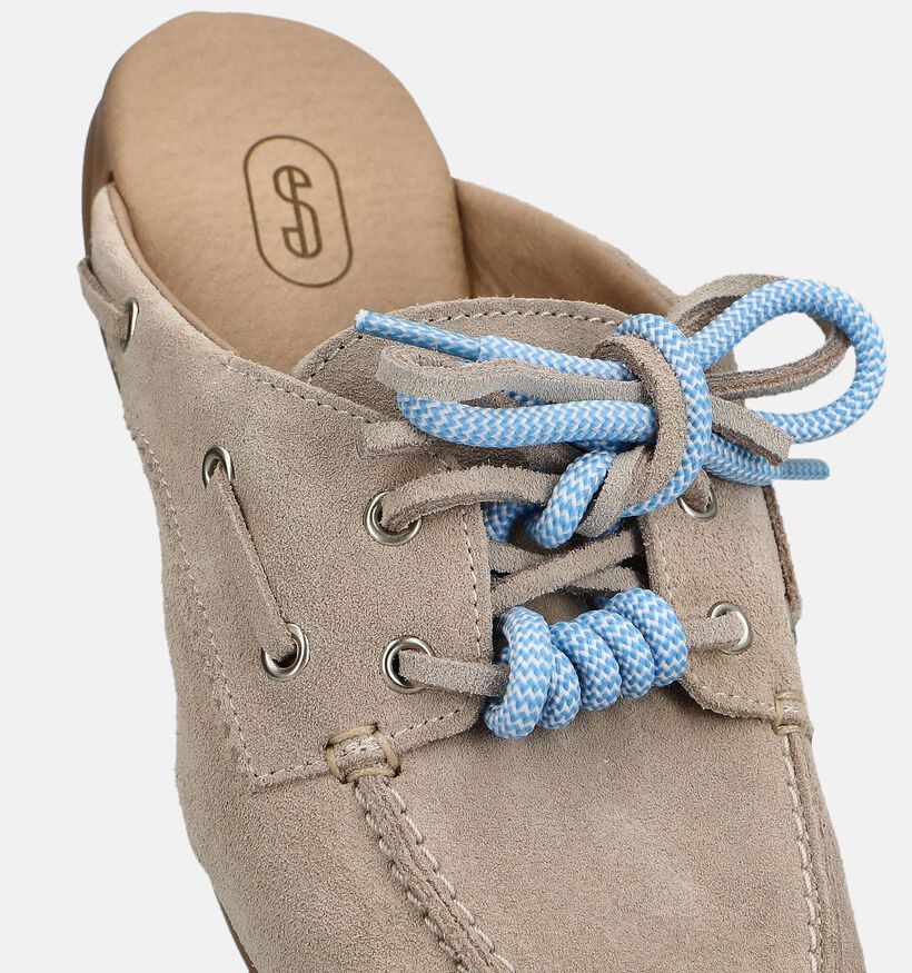 Shoecolate Beige Slippers voor dames (384042)