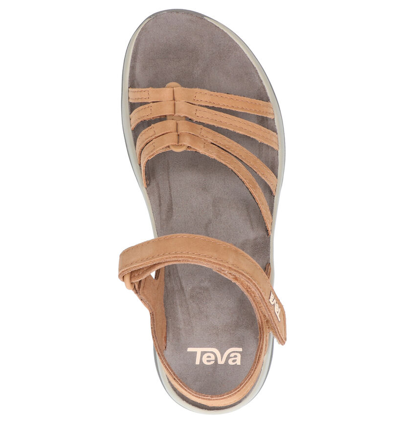 Teva Elzada Cognac Sandalen in nubuck (289235)