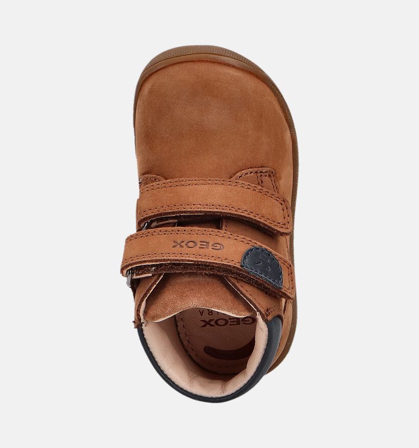 Geox Macchia Bruine Velcroschoenen voor jongens (360353) - geschikt voor steunzolen