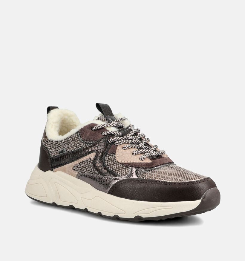 Posh by Poelman Bruine Sneakers voor dames (378630) - geschikt voor steunzolen
