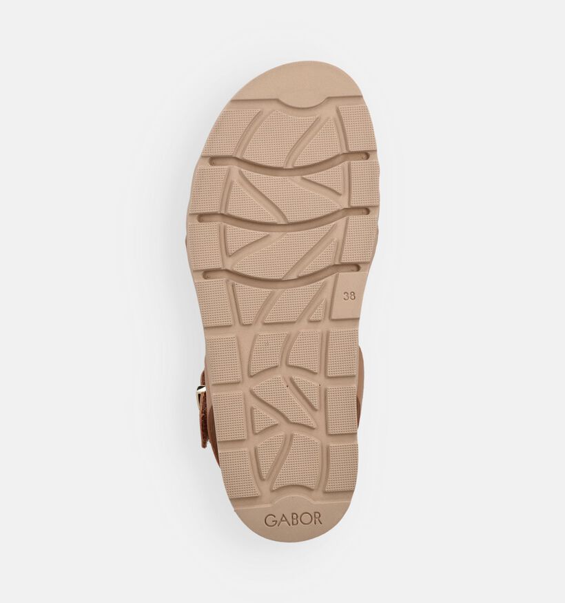 Best Fitting Sandales plates en Cognac pour femmes (371212) - pour semelles orthop&eacute;diques