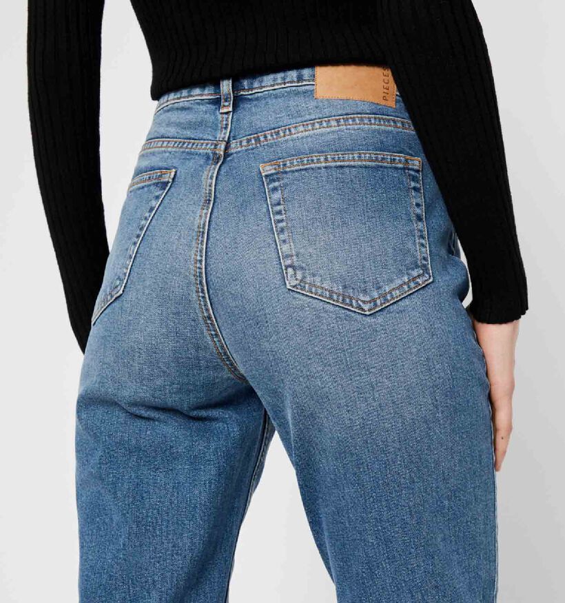 Pieces Leah Mom Jeans en Bleu (298642)