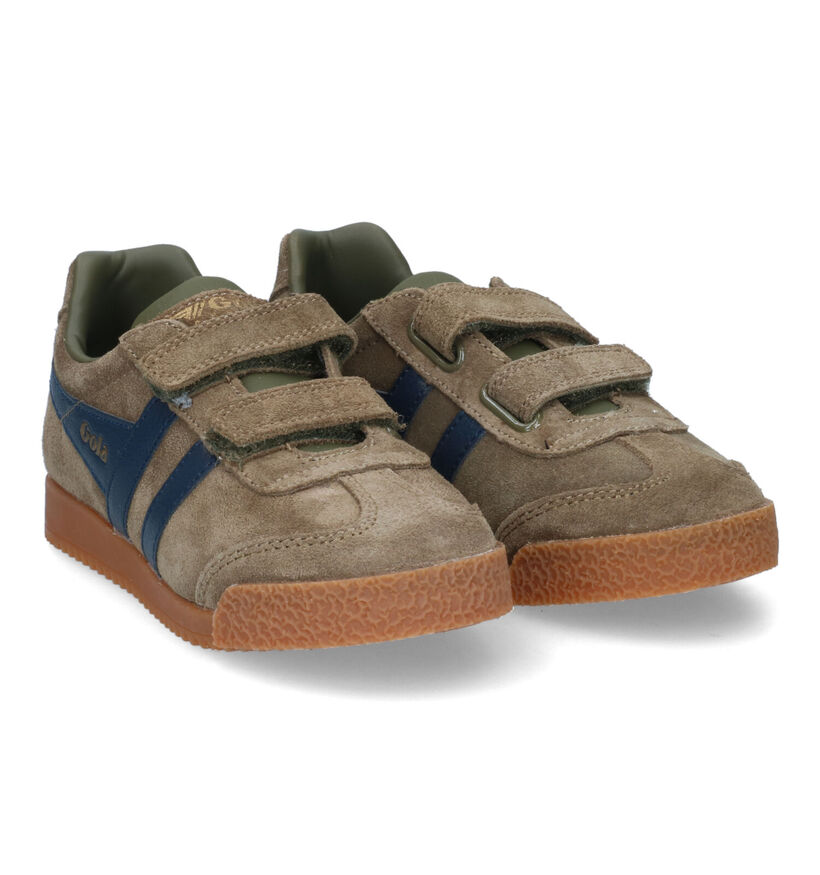 Gola Harrier Strap Baskets en Bleu pour filles, garçons (335822)