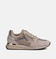 Gabor Beige Sneakers met Rits en Veter voor dames (360304) - geschikt voor steunzolen