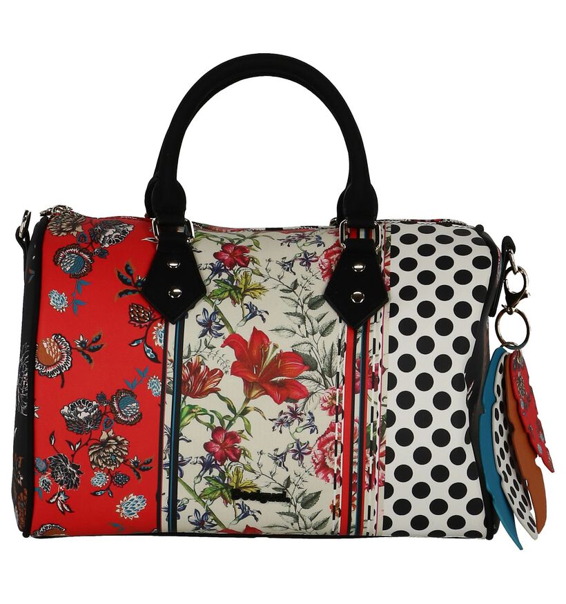 Multicolor Handtas Desigual met Bloemenprint, , pdp