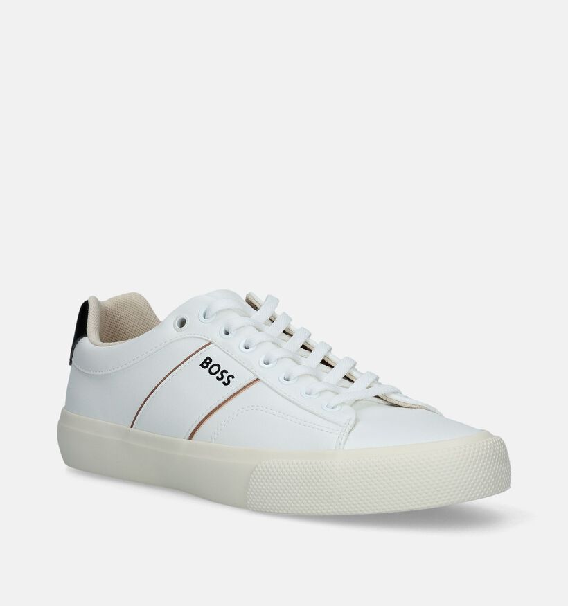 BOSS Aiden Tenn Witte Veterschoenen voor heren (336278)