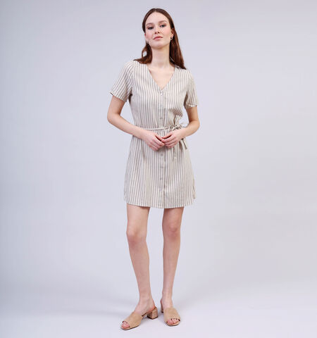 Korte jurk beige