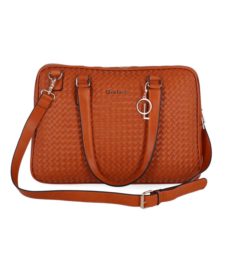 Olivia Lauren Nevada PC Sac professionnel en Cognac pour femmes (322445)