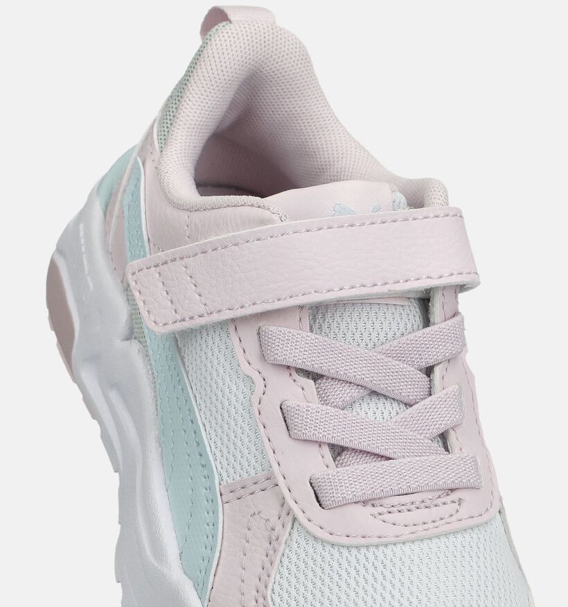 Puma Trinity Roze/Witte Sneakers voor meisjes (375581) - geschikt voor steunzolen