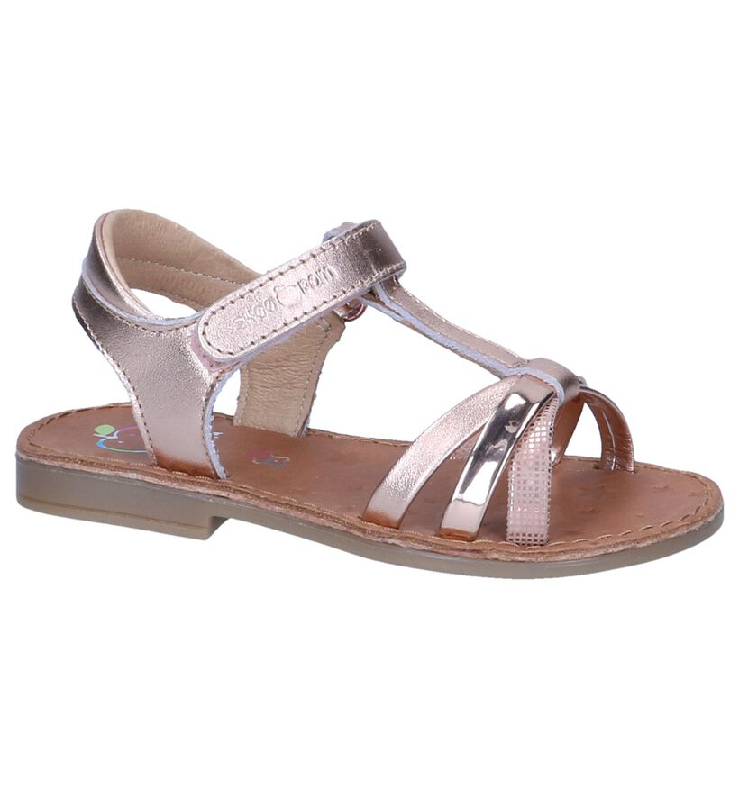 Rose Golden Sandalen Shoo Pom in leer (242887)