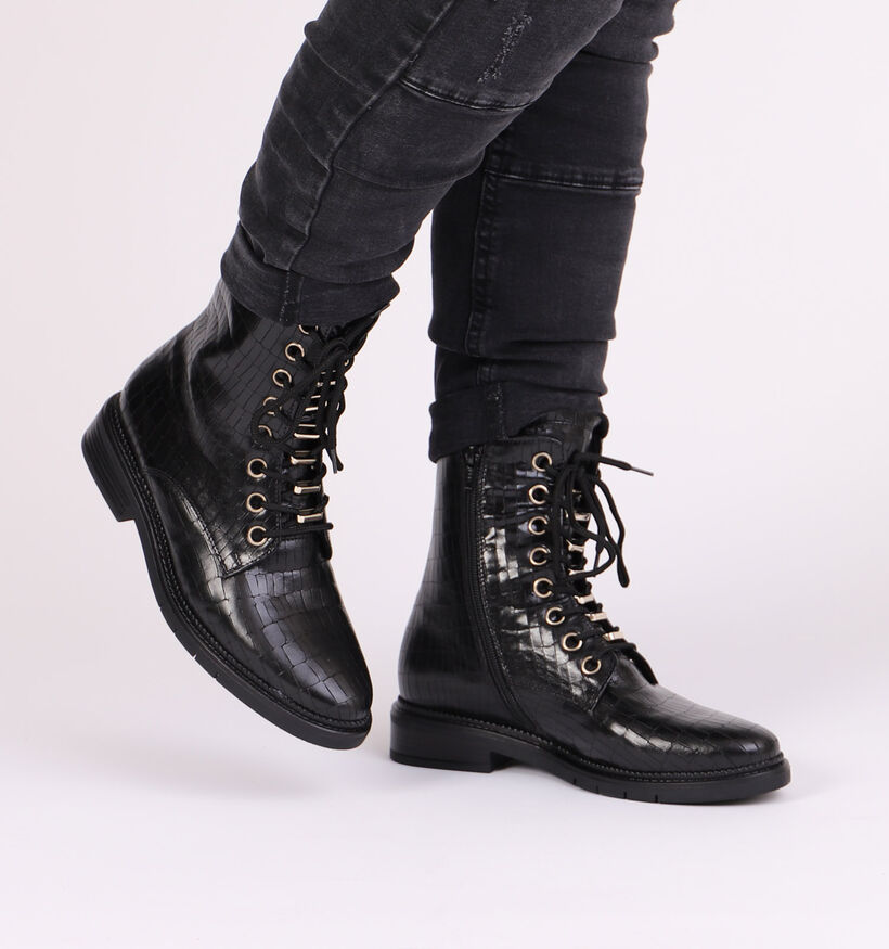 Gabor OptiFit Bottines en Noir pour femmes (297220) - pour semelles orthopédiques