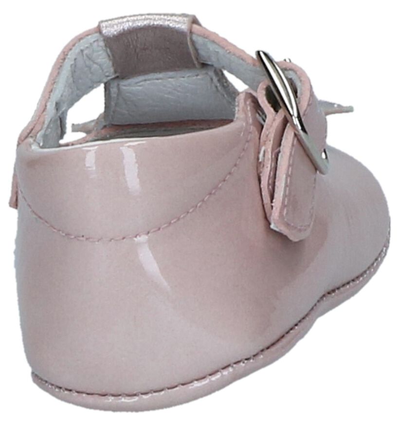 Beberlis Chaussons pour bébé en Rose clair en verni (245708)