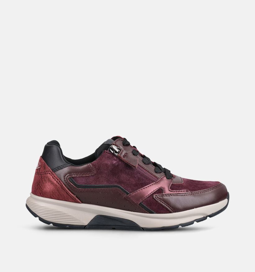 Gabor Bordeaux Sneakers voor dames (376940) - geschikt voor steunzolen
