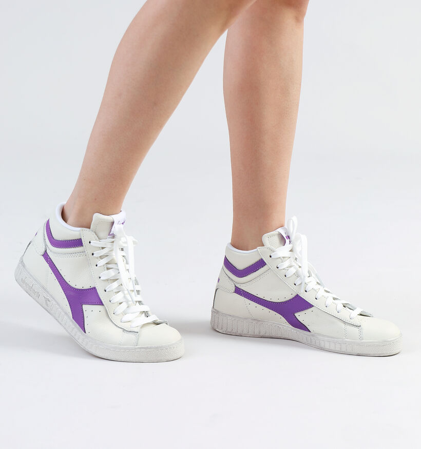 Diadora Game I High Waxed Baskets en Écru pour femmes (336085)