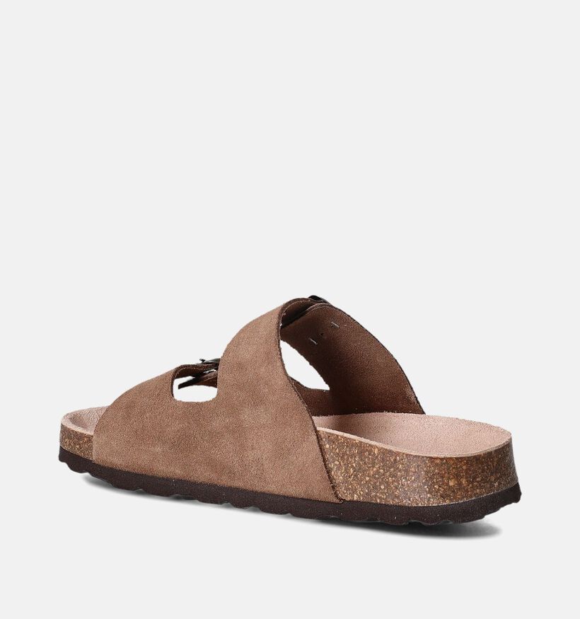 Milo & Mila Slippers Donkerbruin voor jongens, meisjes (356281)