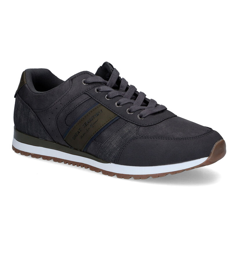 Origin Grijze Veterschoenen voor heren (313531) - geschikt voor steunzolen