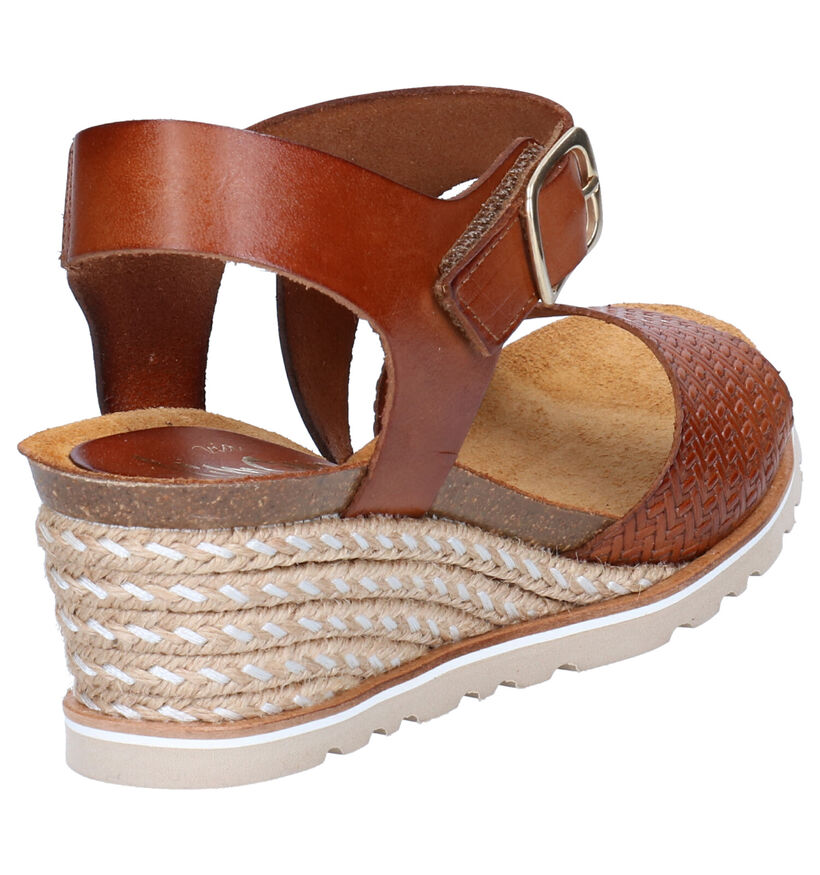 Via Limone Cognac Sandalen in leer (273197)