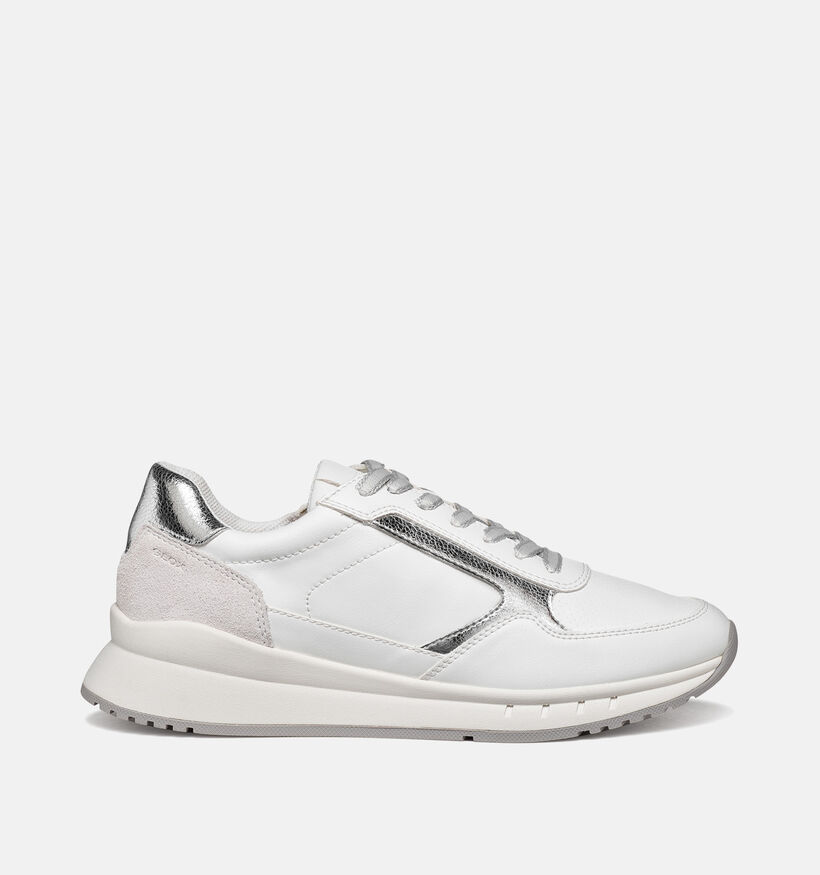 Geox Octaviee Baskets habill&eacute;es en Blanc pour femmes (368150) - pour semelles orthop&eacute;diques