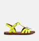 Pom d'Api Plagette Big Flower Gele Sandalen voor meisjes (370271)