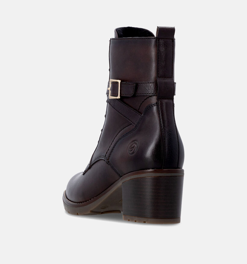 Remonte Bottines &agrave; talons en Brun fonc&eacute; pour femmes (377951)