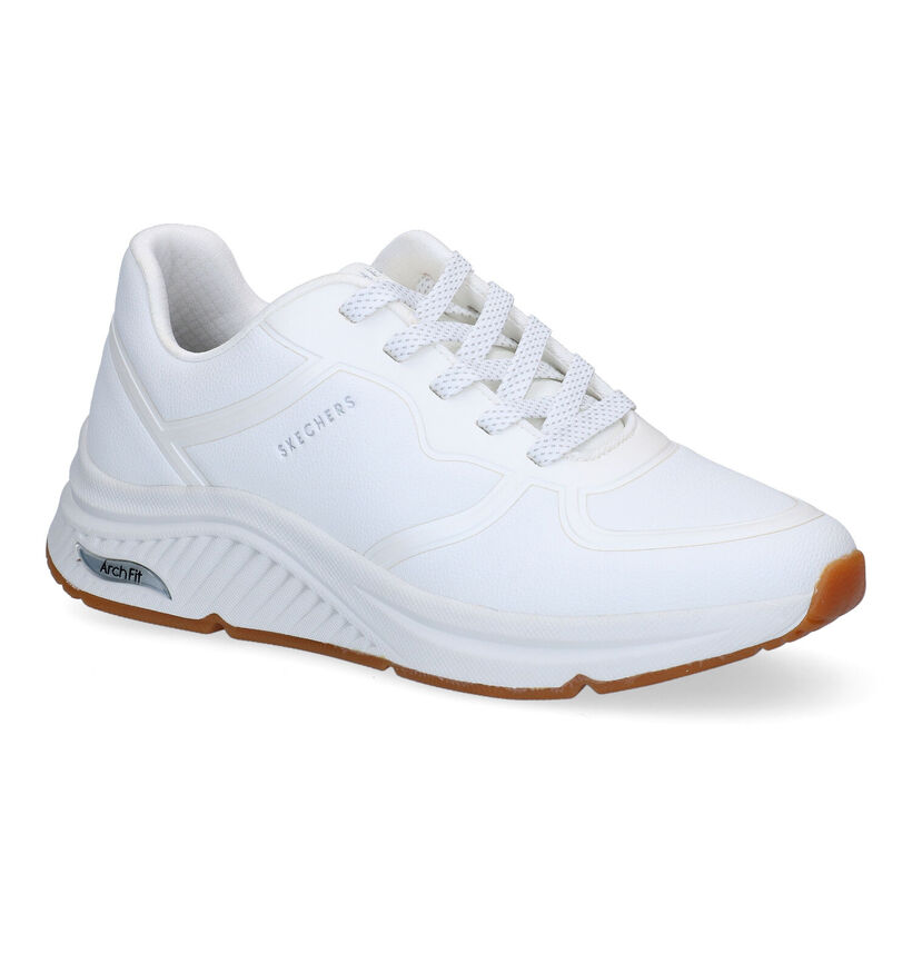 Skechers Arch Fit S-Miles Zwarte Sneakers voor dames (310634) - geschikt voor steunzolen