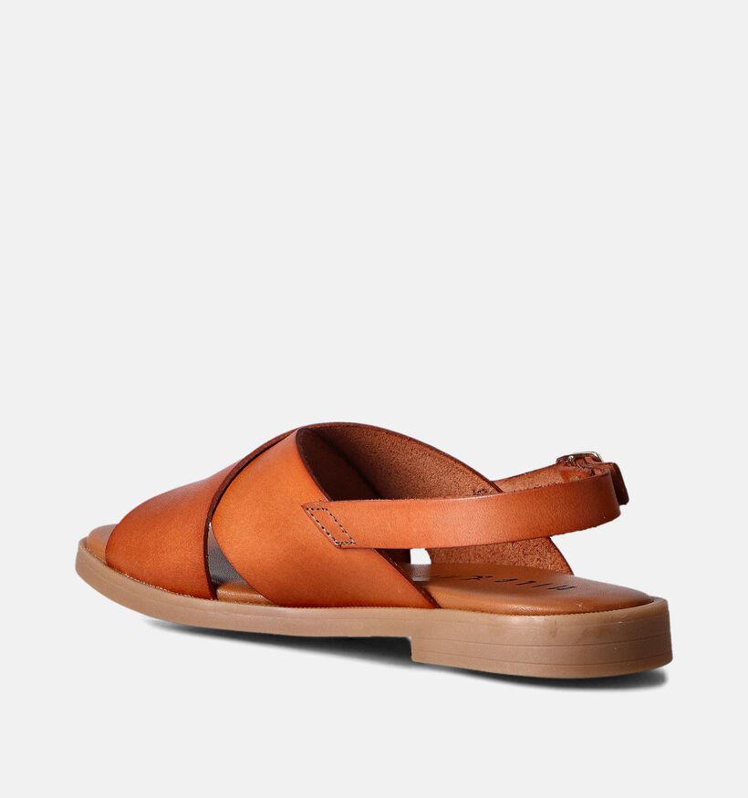 Milo & Mila Sandales en Cognac pour filles (356905)