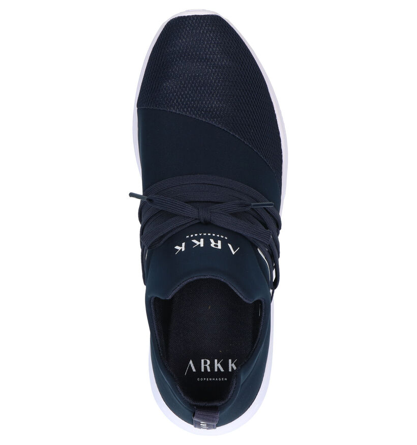 ARKK Raven Mesh Blauwe Slip-on Sneakers in stof (271002)