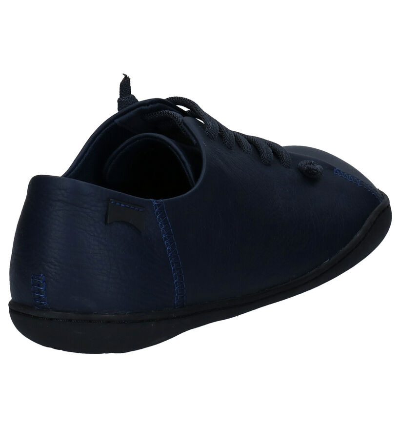 Camper Chaussures slip-on en Bleu foncé en cuir (282112)