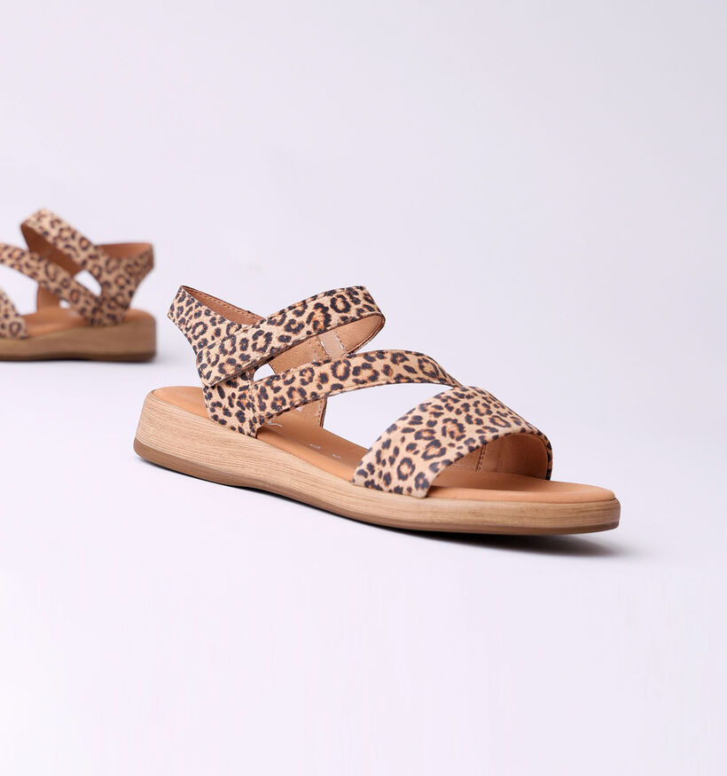 Gabor Bruine Sandalen Leopard voor dames (355059)