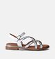 Tamaris Witte Platte Sandalen voor dames (354358)