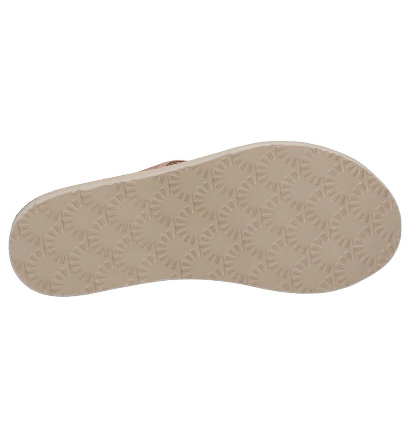 Rose Gold Teenslippers UGG Tawney in leer (210296)