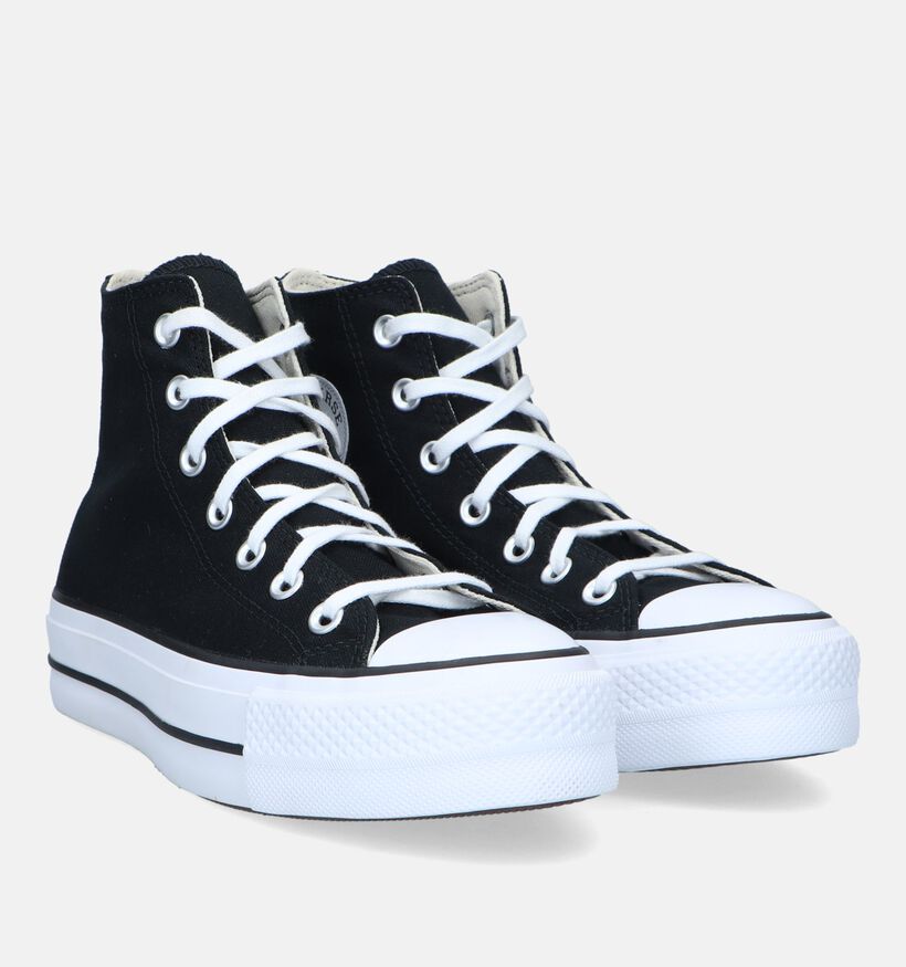 Converse Chuck Taylor All Star Plateform Baskets en Noir pour femmes (335193)