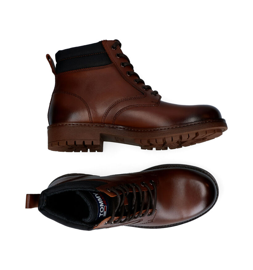 Tommy Hilfiger Classic Cognac Boots in leer (296051)