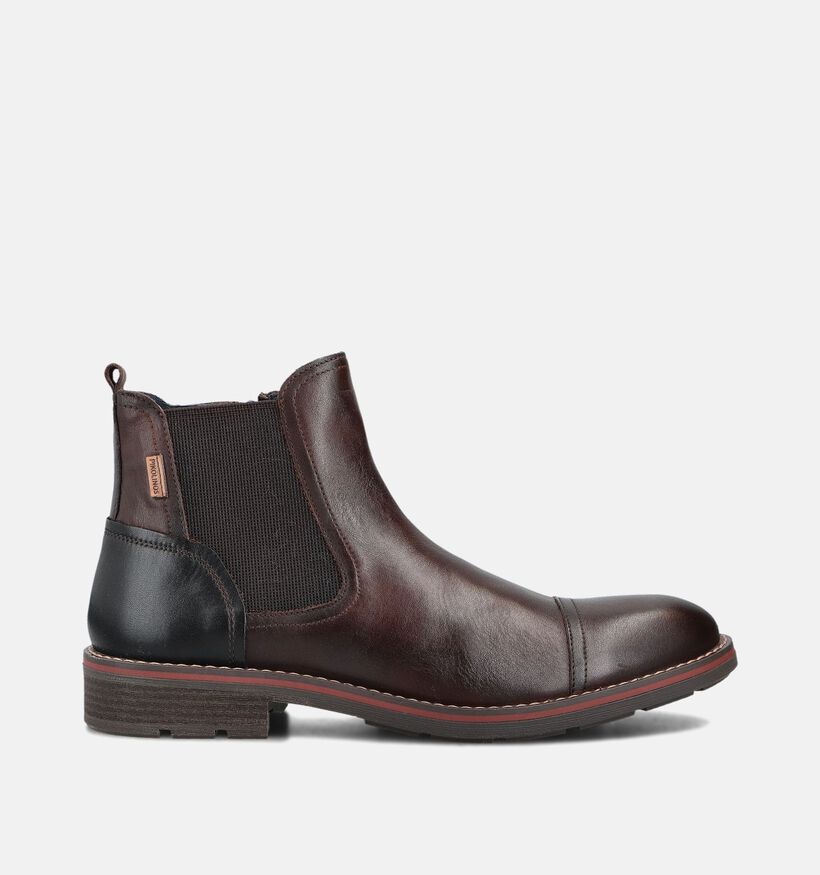 Pikolinos York Donkerbruine Chelsea Boots voor heren (379252) - geschikt voor steunzolen