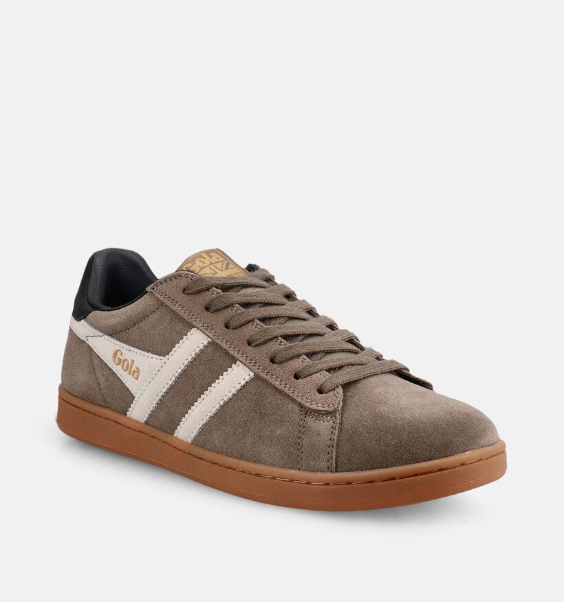 Gola Equipe II Suede Baskets en Vert pour hommes (376439) - pour semelles orthop&eacute;diques